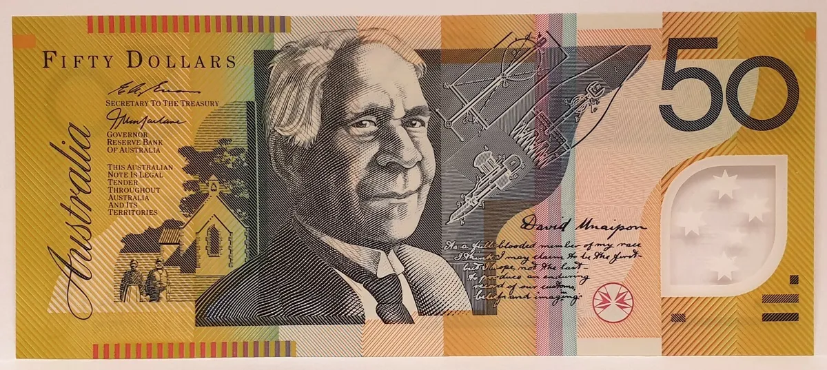 rare $50 dollar note australia