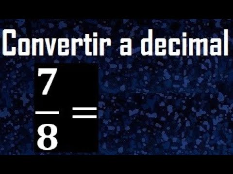 7/8 as decimal