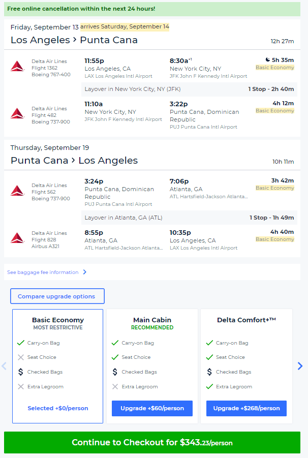 flight tickets to dominican republic