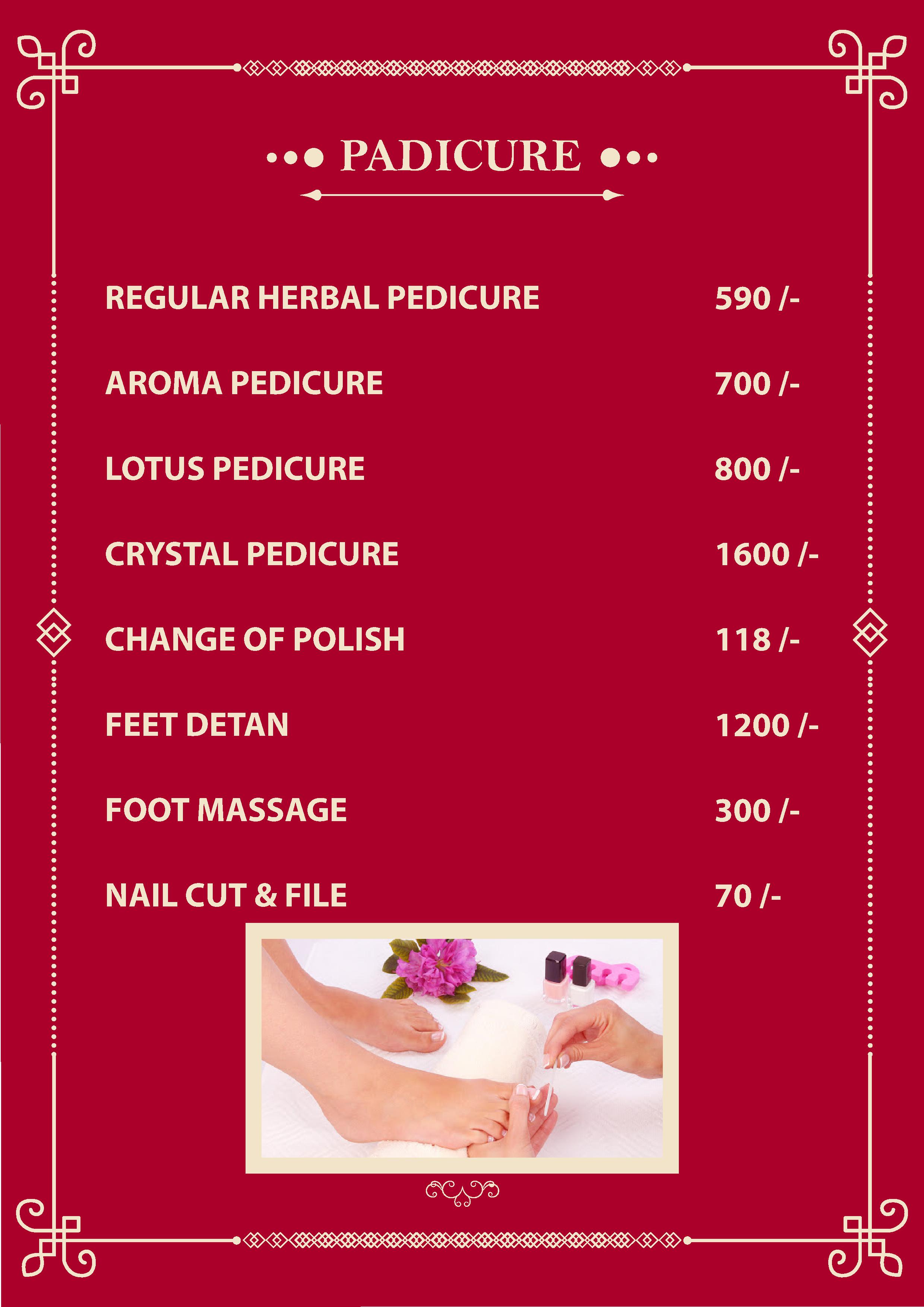 price of pedicure near me