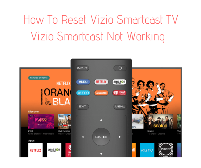 how to reset smartcast on vizio tv