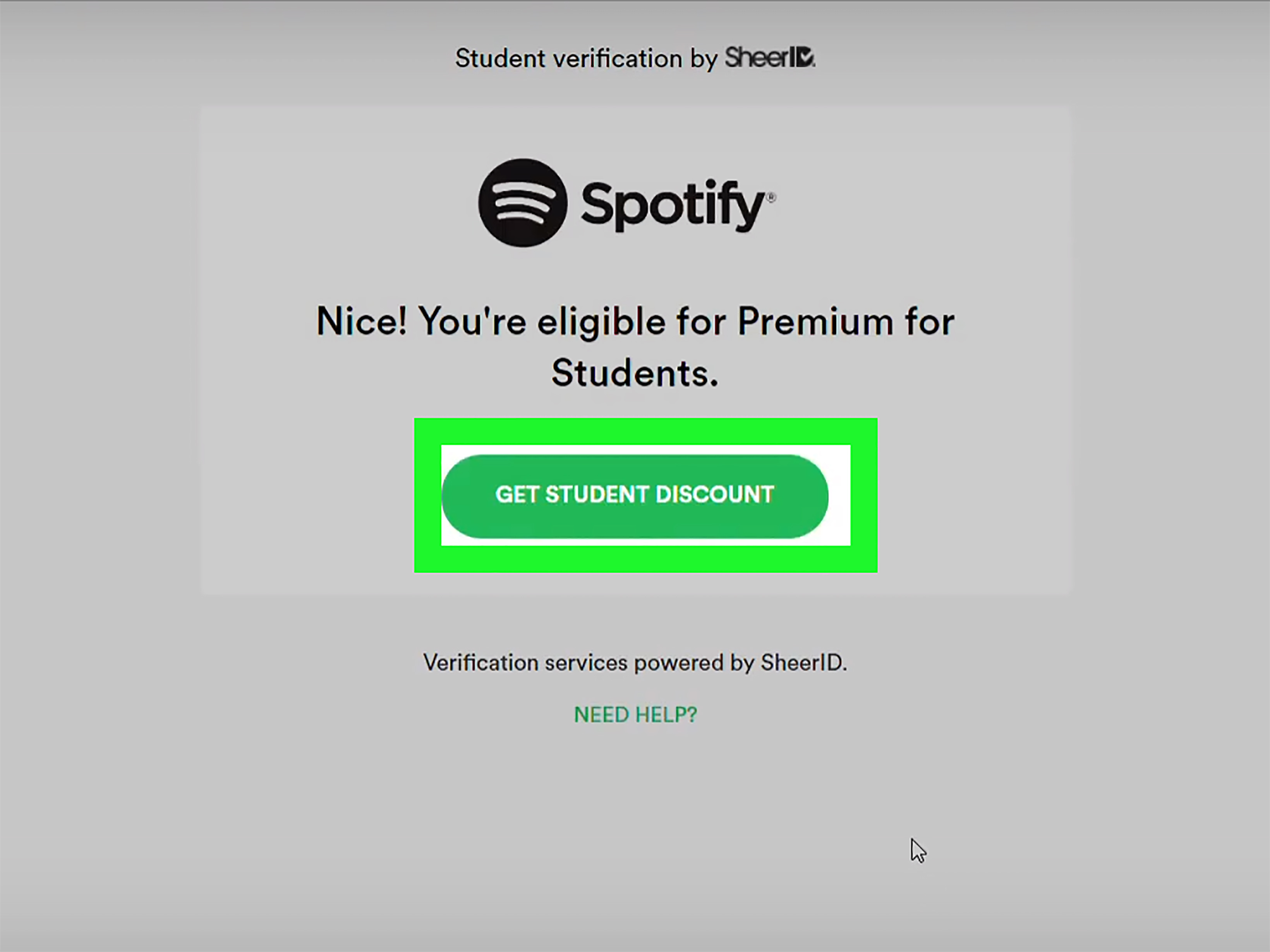 spotify premium student