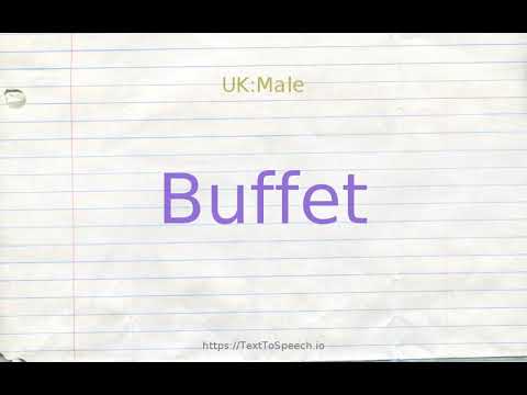 buffet antonym