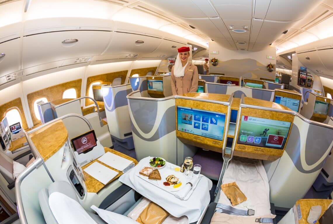 emirates business class offers