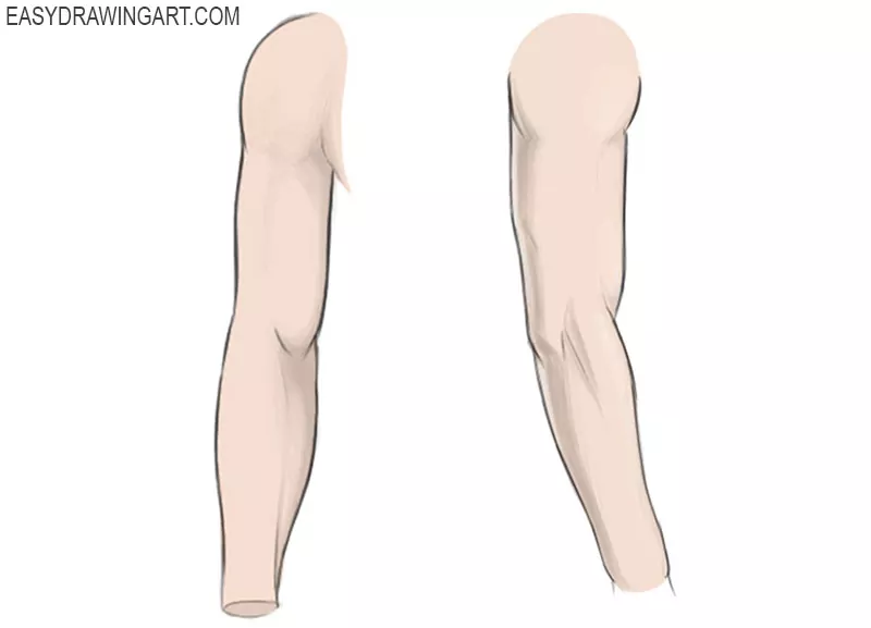 how to draw a human arm