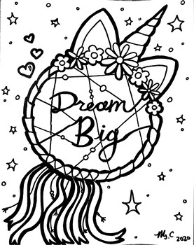 dream catcher coloring page