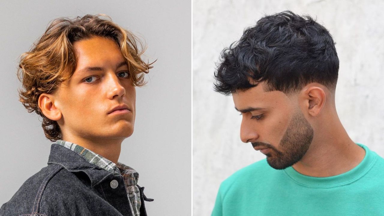 mens haircut wavy