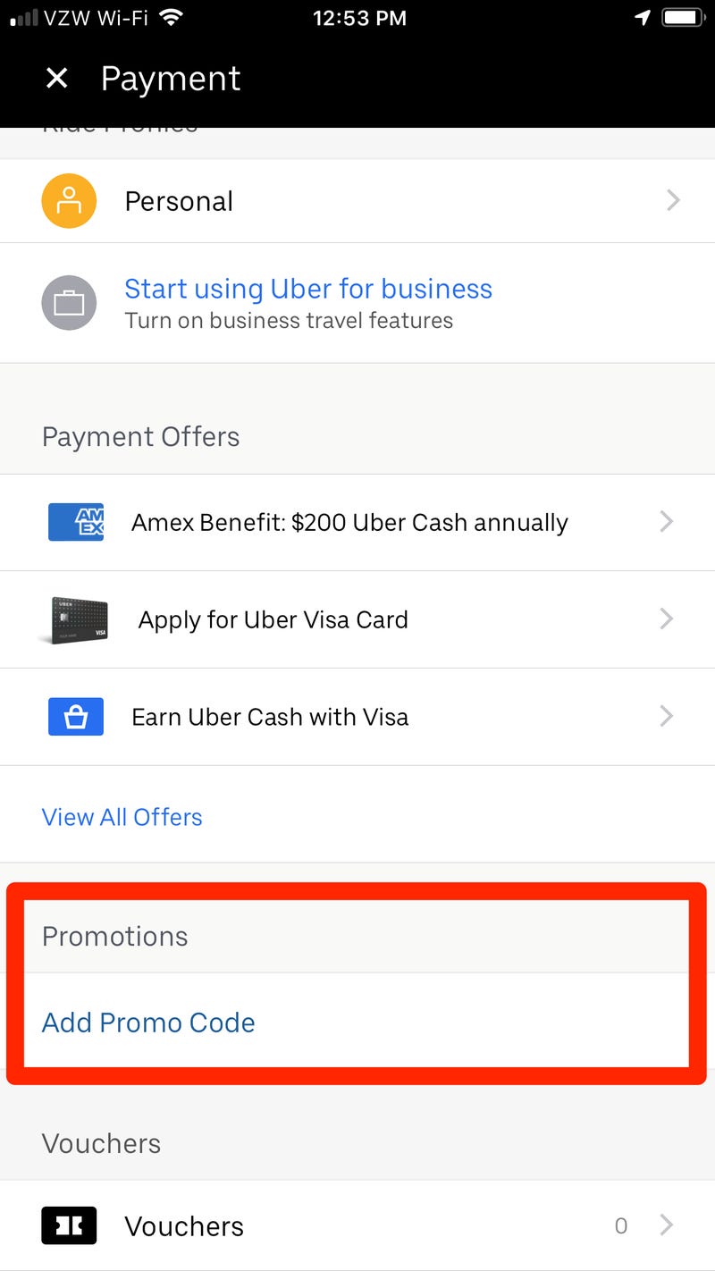 uber voucher code