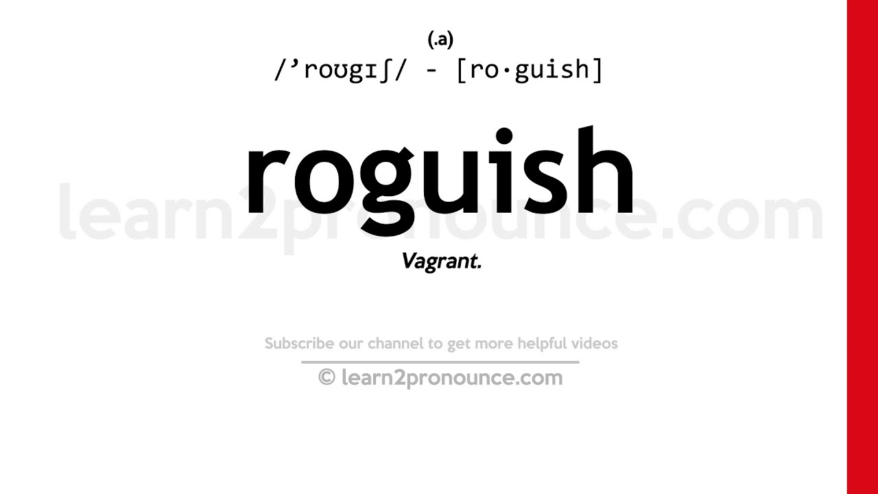 roguishly meaning