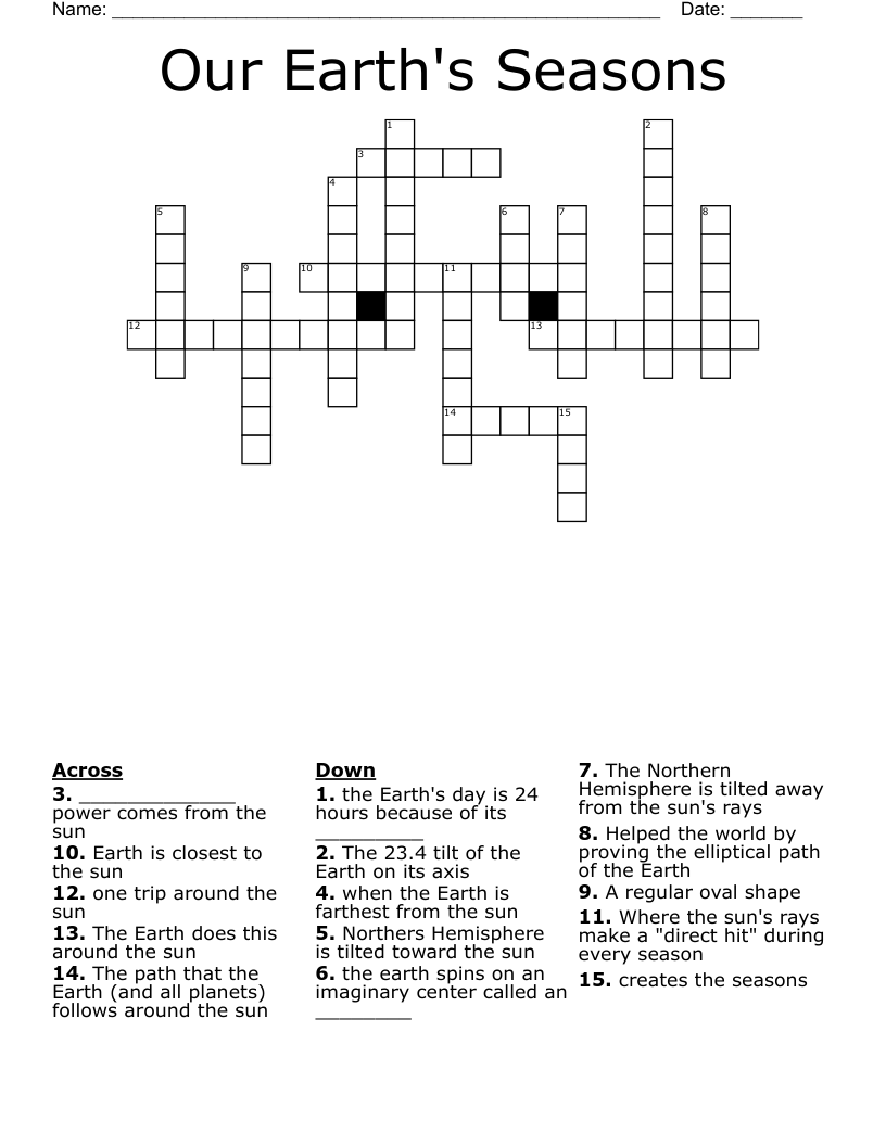 trips around the sun crossword