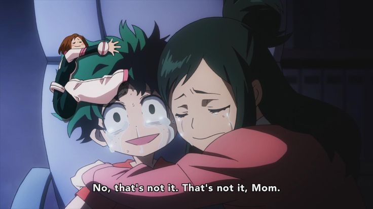 uraraka hugs deku