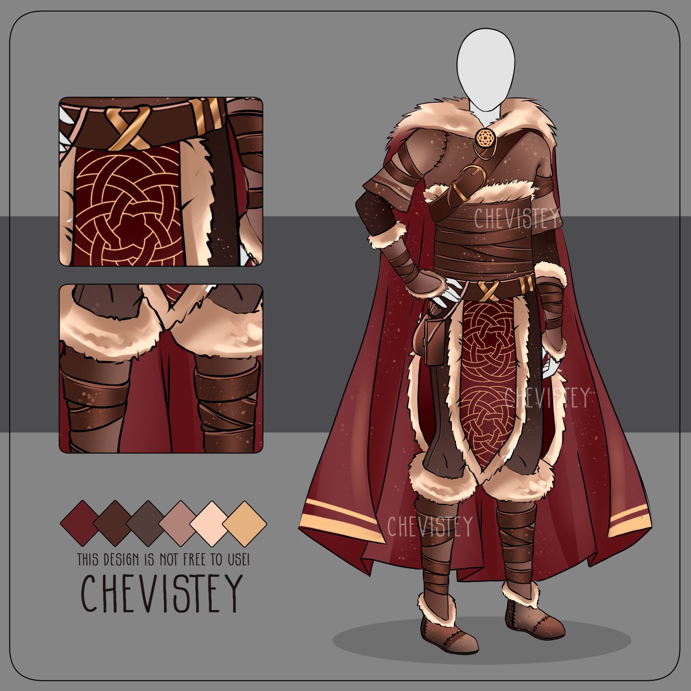 warrior outfit male