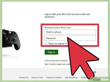 log into xbox account