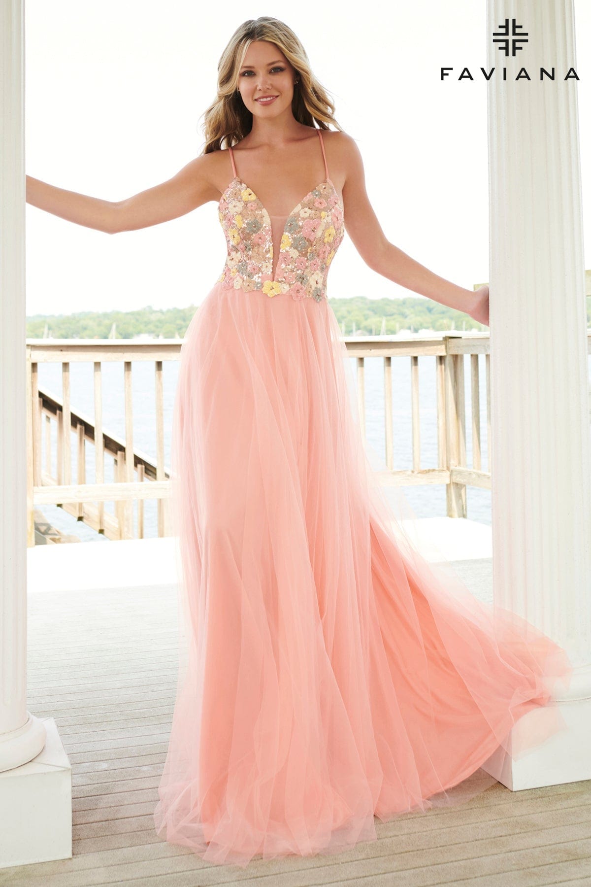 flowy prom dress