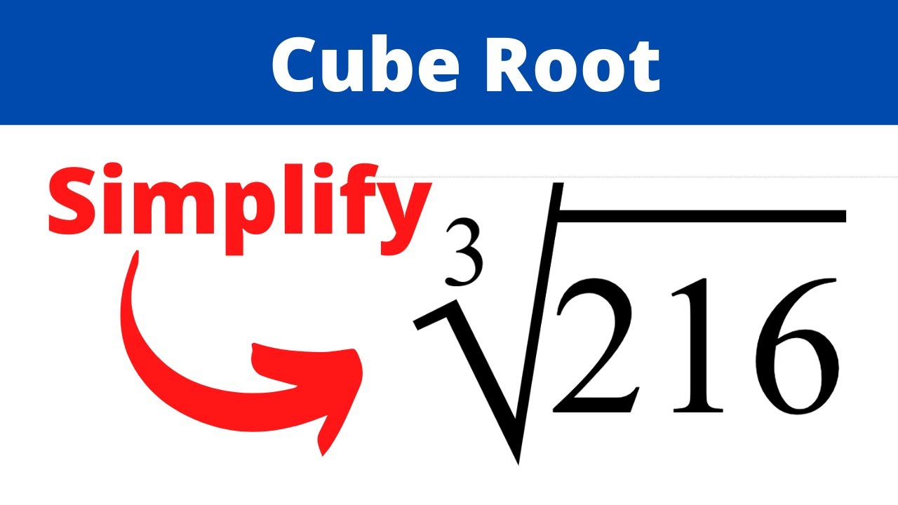 cube root of 216