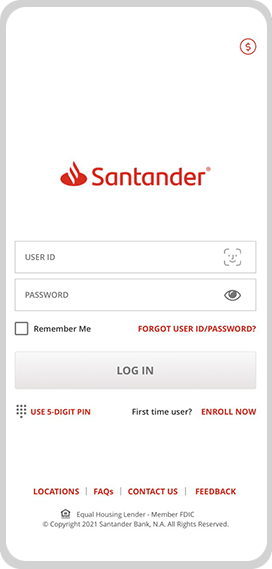 santander phone number