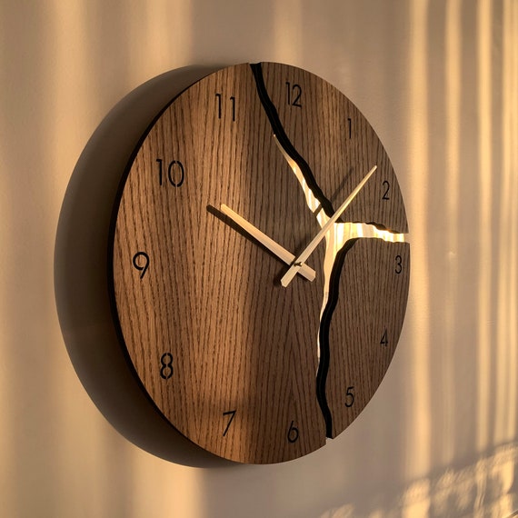 designer wooden wall clock