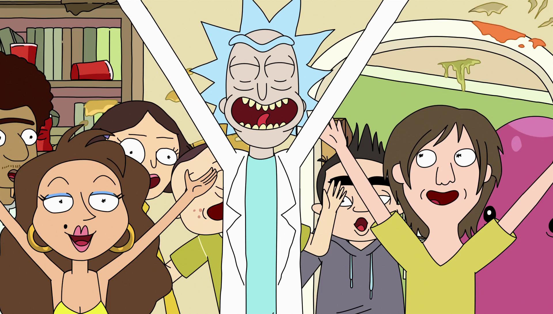 rick and morty party episode