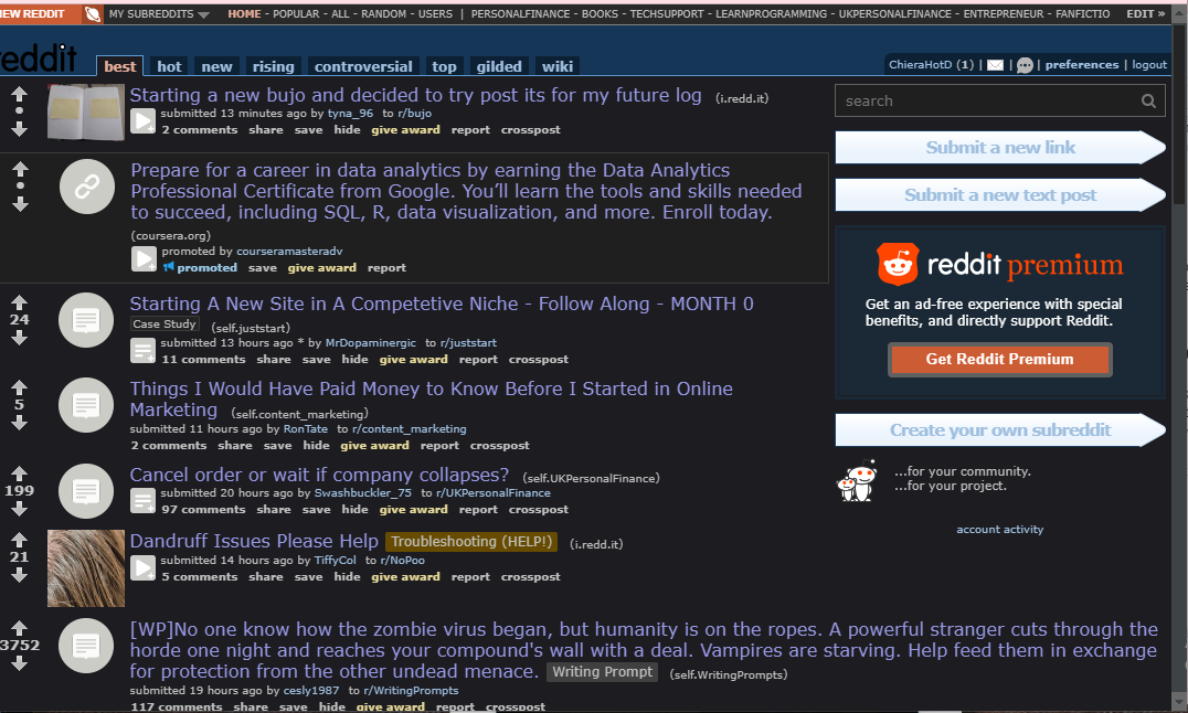 reddit dark mode