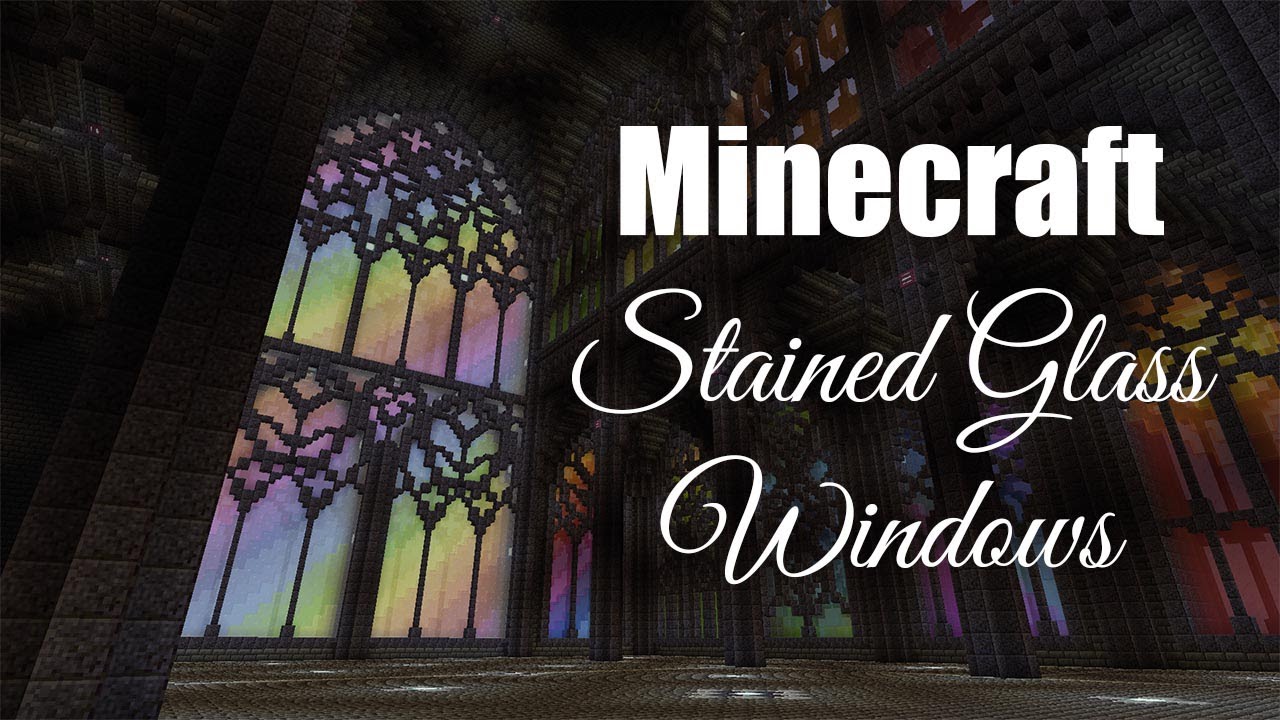 stained glass windows minecraft