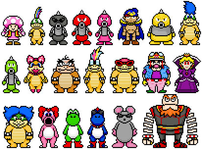 random mario characters