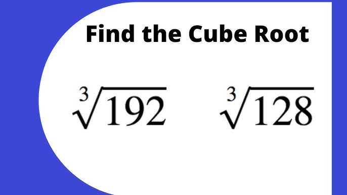 cubed root of 64