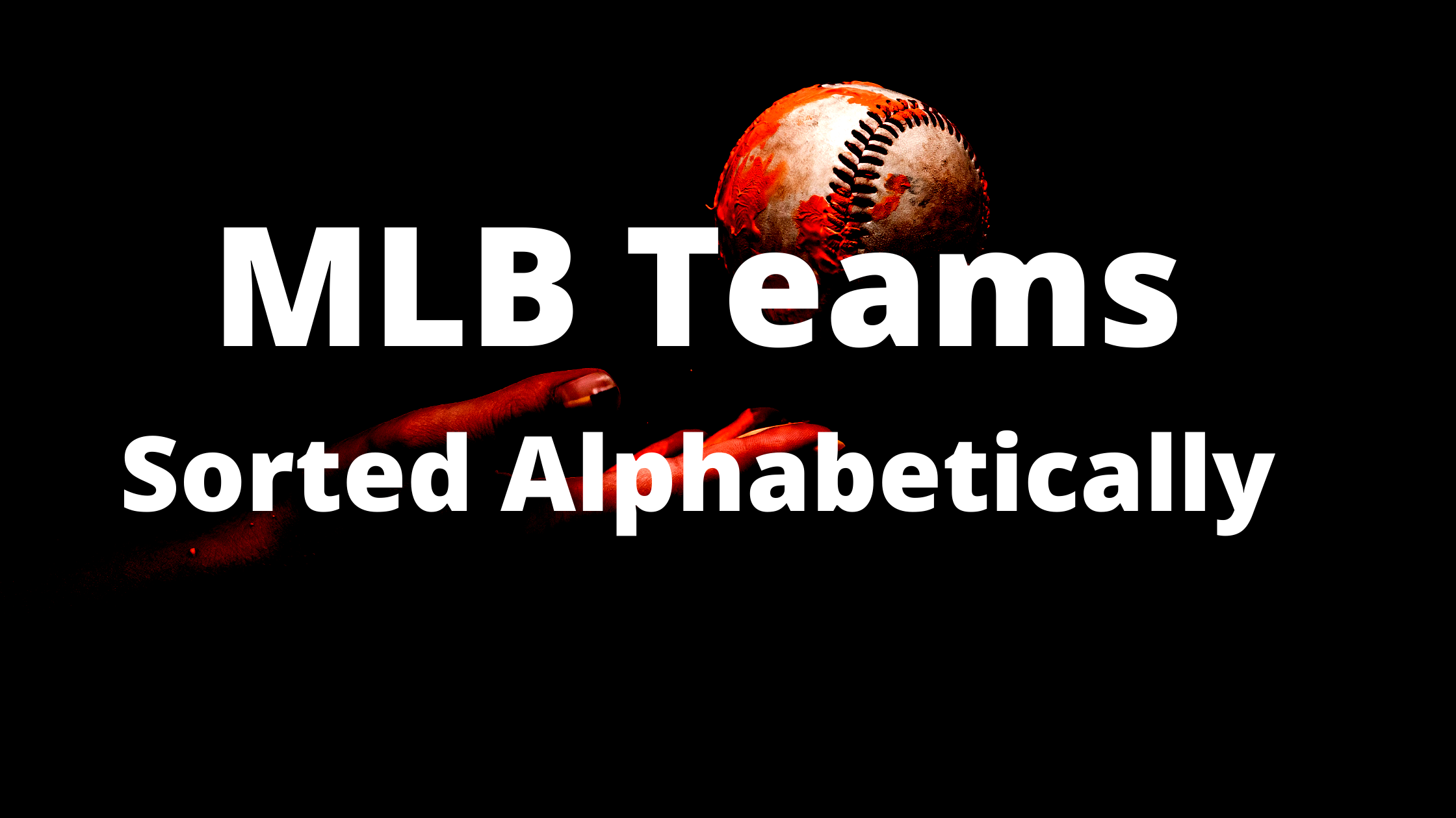 major league baseball teams alphabetical order