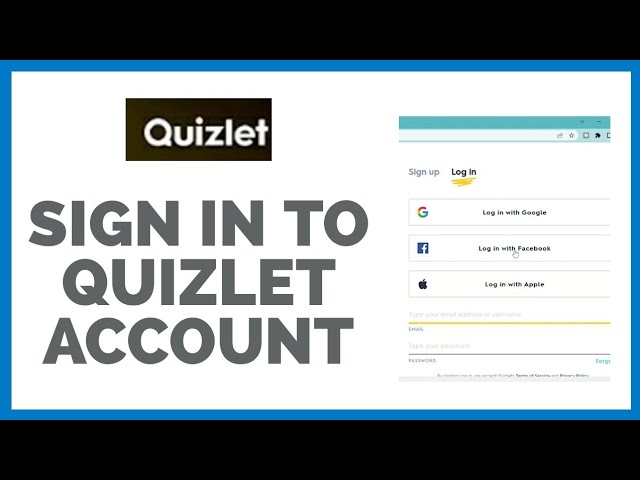 quizlet log in