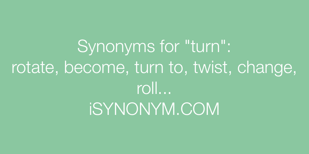 turn to synonym