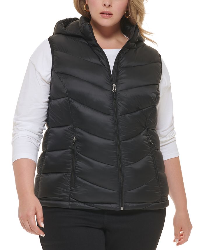 puffer vest womens plus size