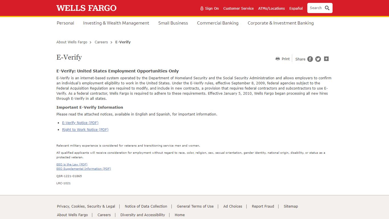 wells fargo bank employment verification phone number