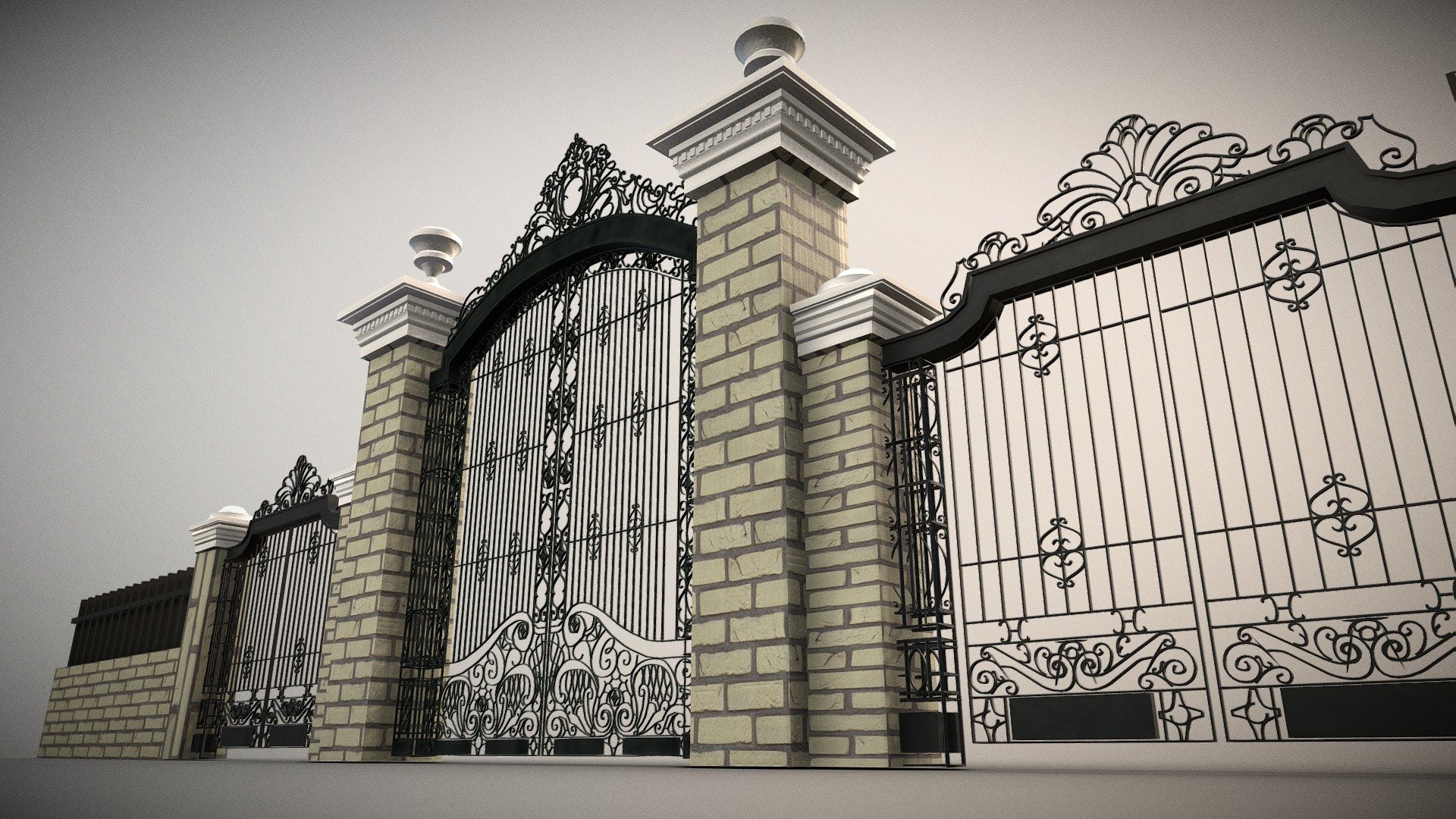 gate 3d model free