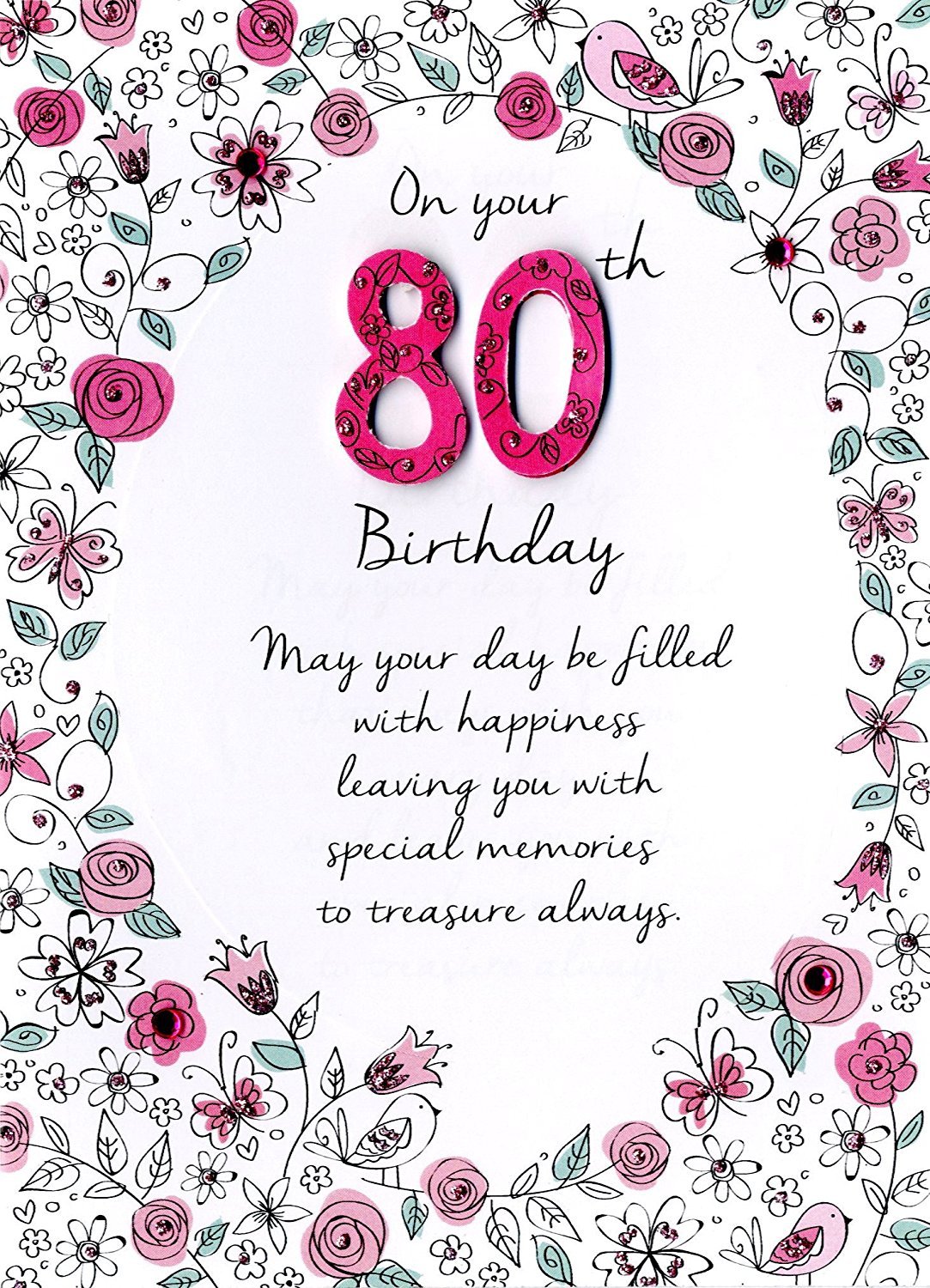 80th birthday greeting cards