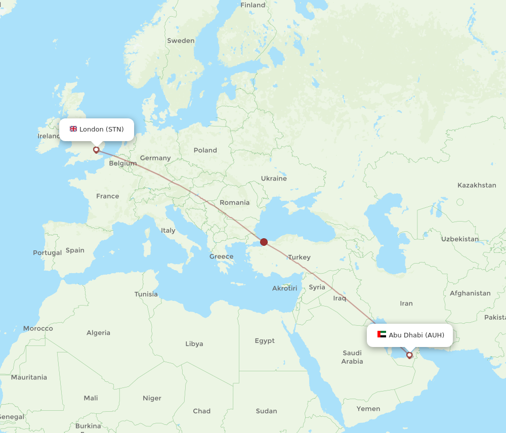 abu dhabi to london flight duration