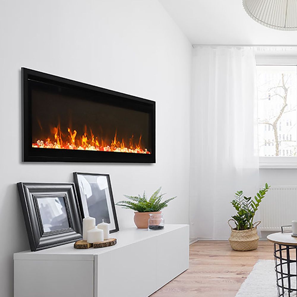 electric fireplace thin