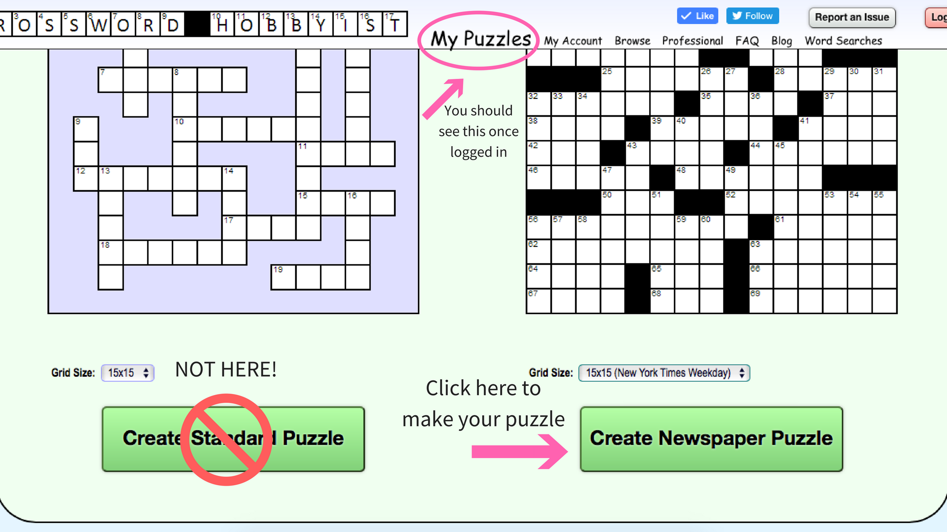 hobbyist crossword clue