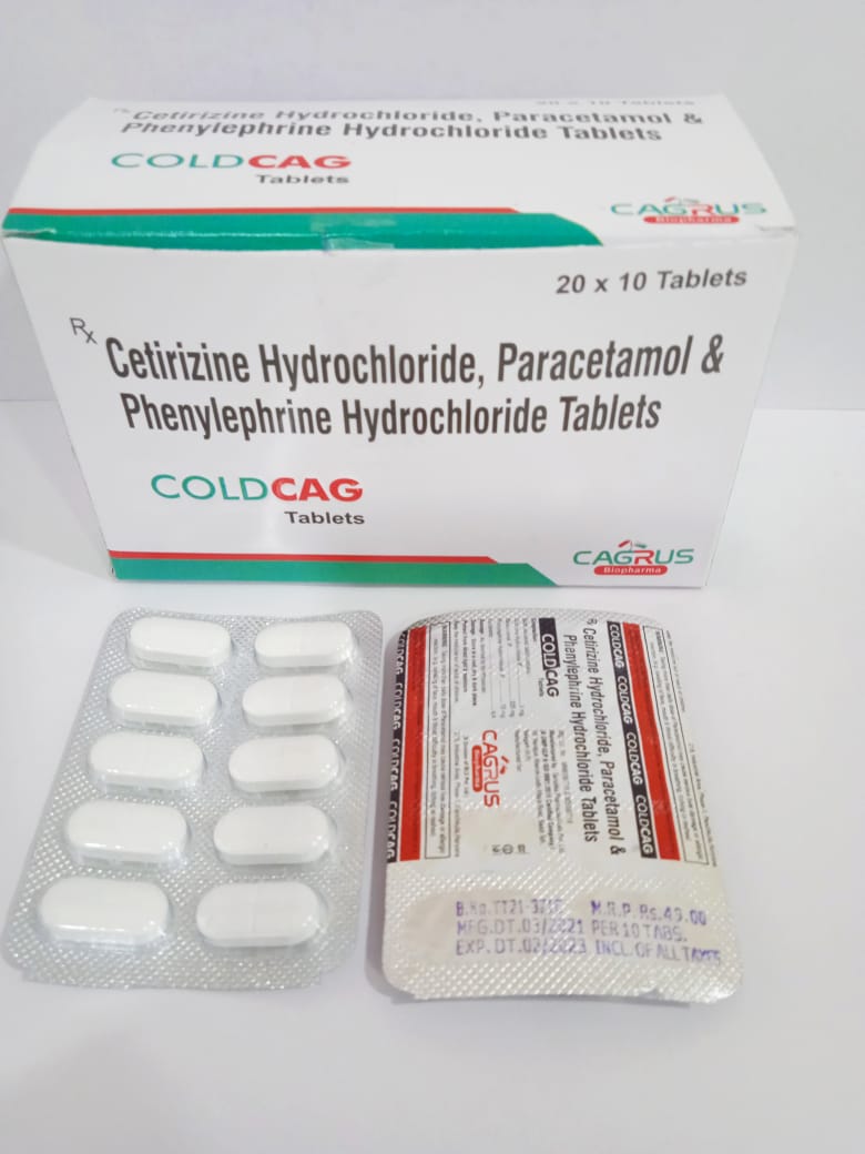 cetirizine hcl phenylephrine hcl & paracetamol tablets