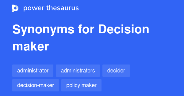 decision thesaurus