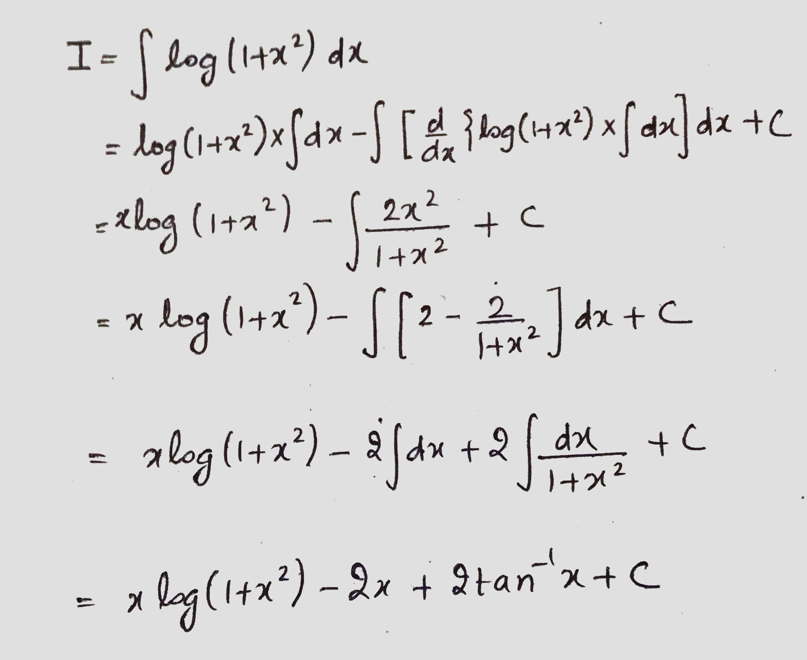 integral of 1/x2