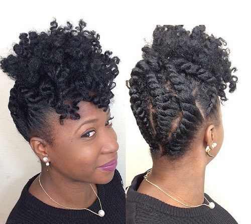 updos with natural black hair