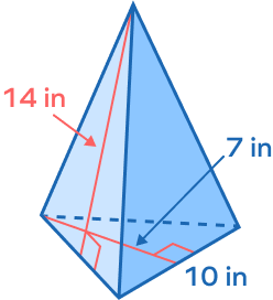 area of triangular pyramid