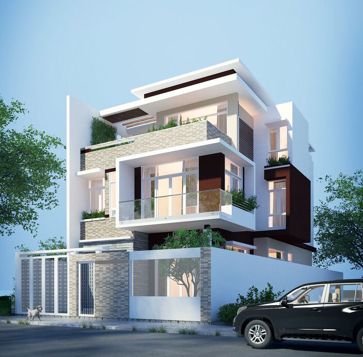 3 storey modern house design