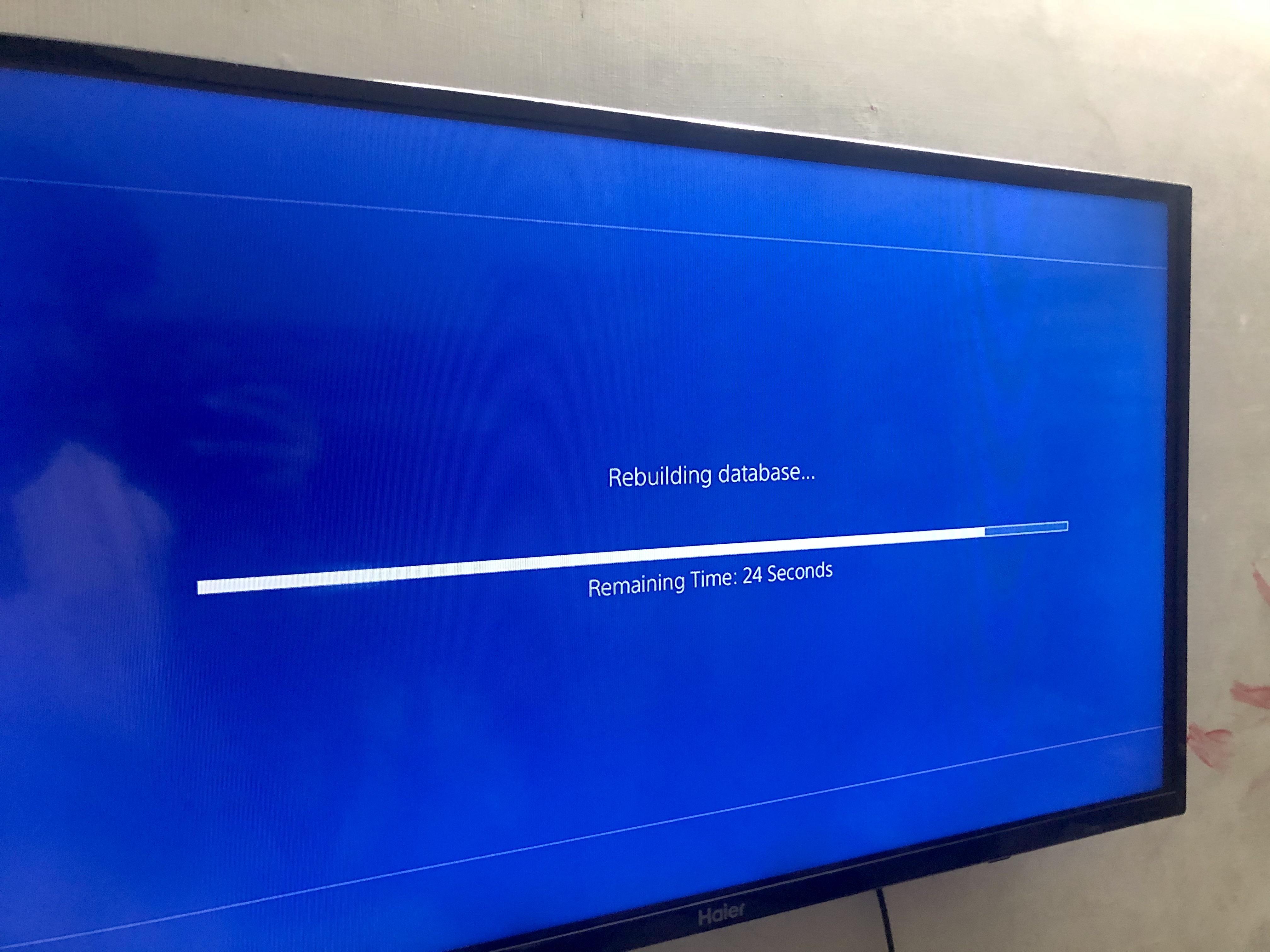 ps4 rebuild database time