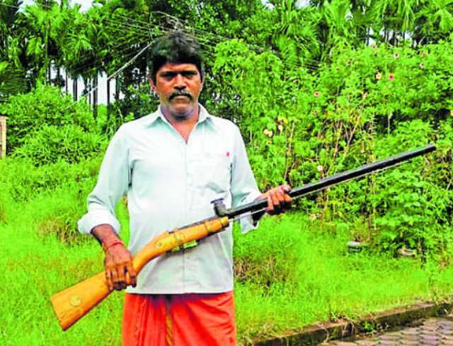 air gun for scaring monkeys