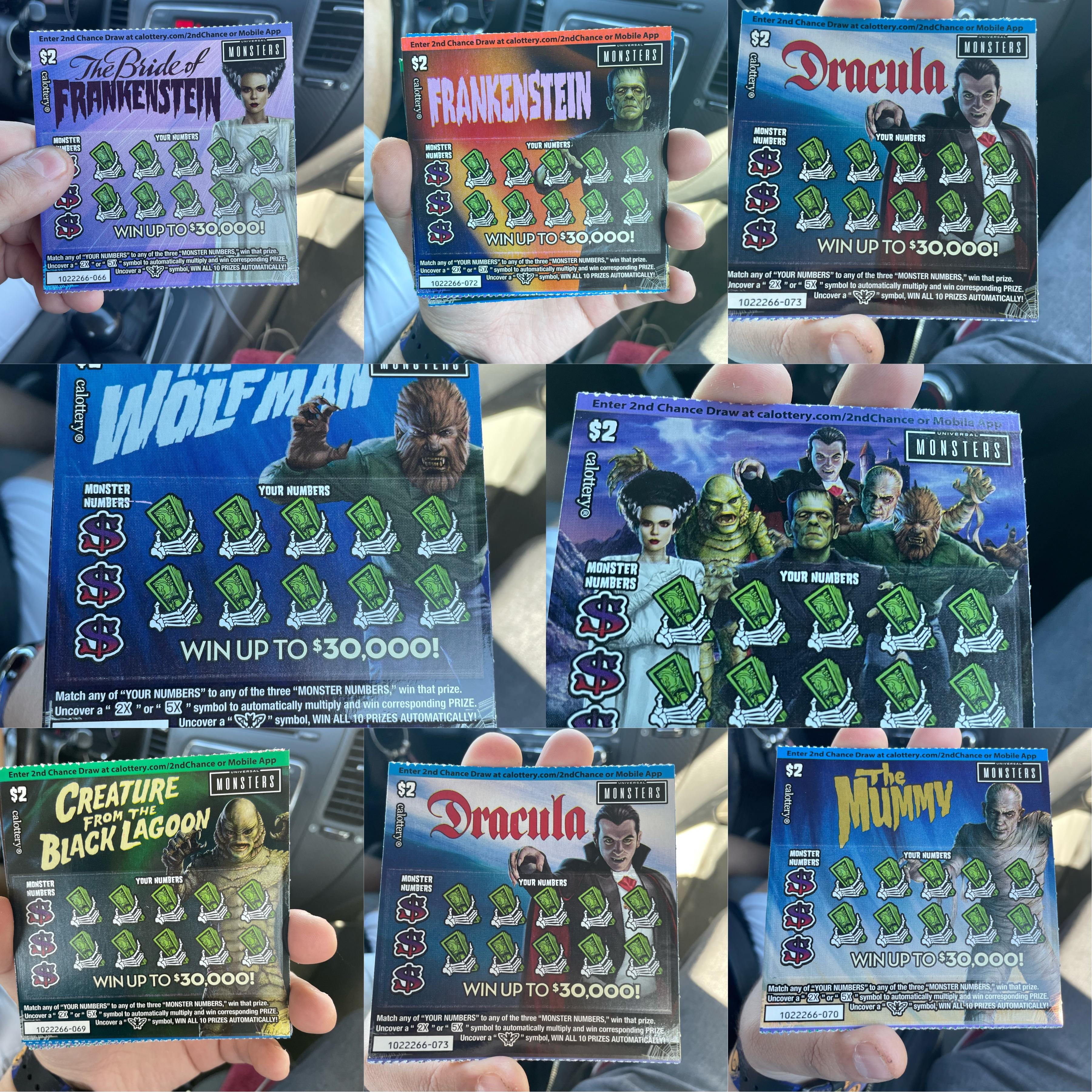 universal monsters scratchers