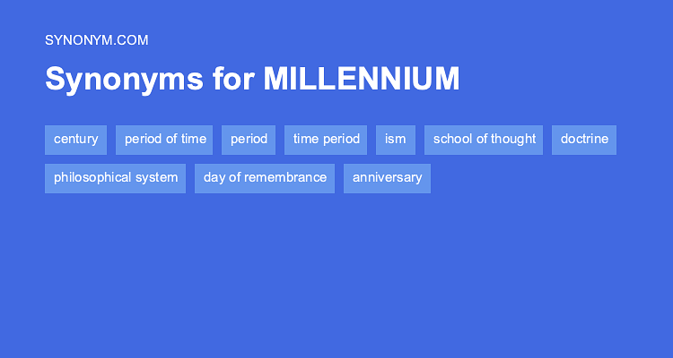 millennium antonyms