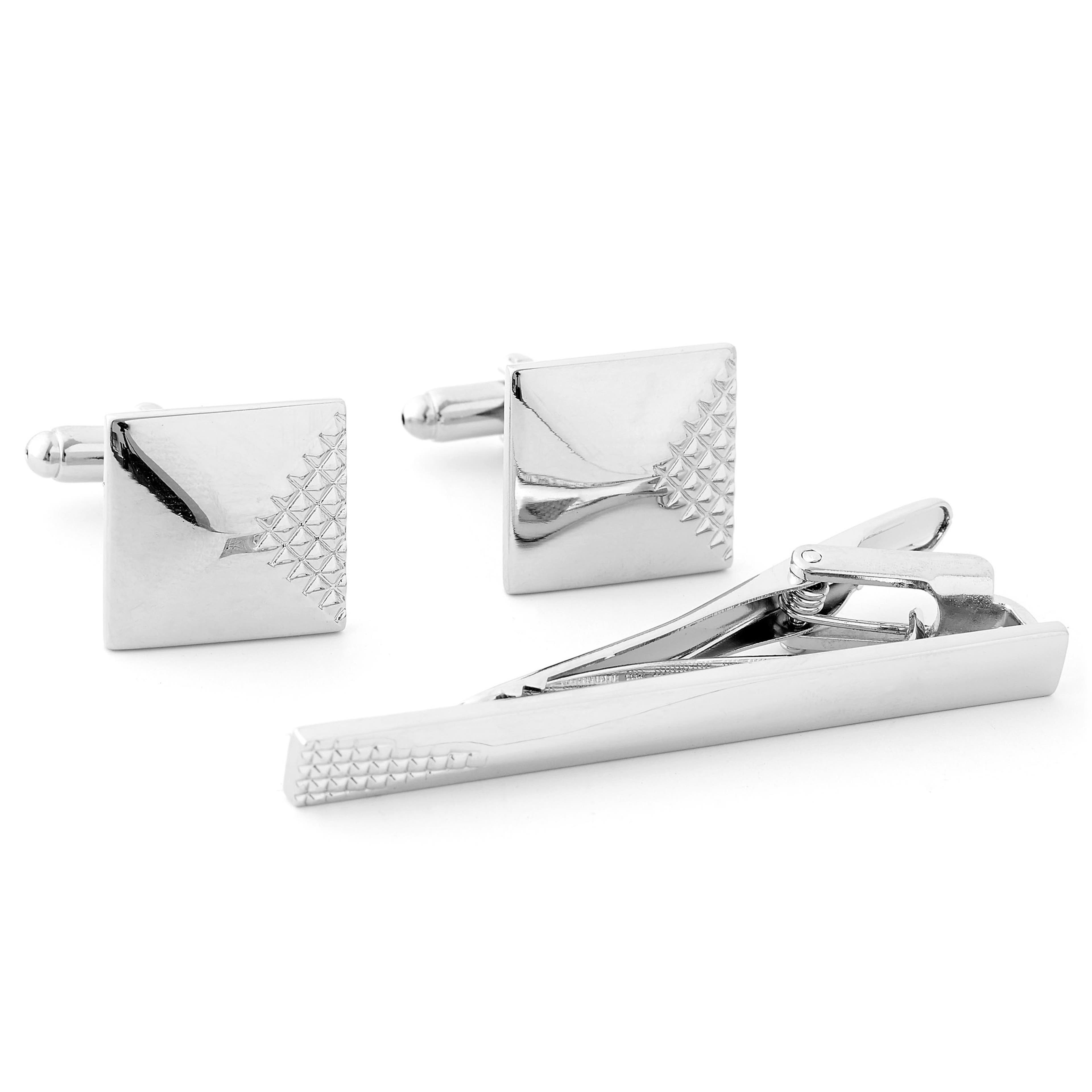 tie pin cufflinks set