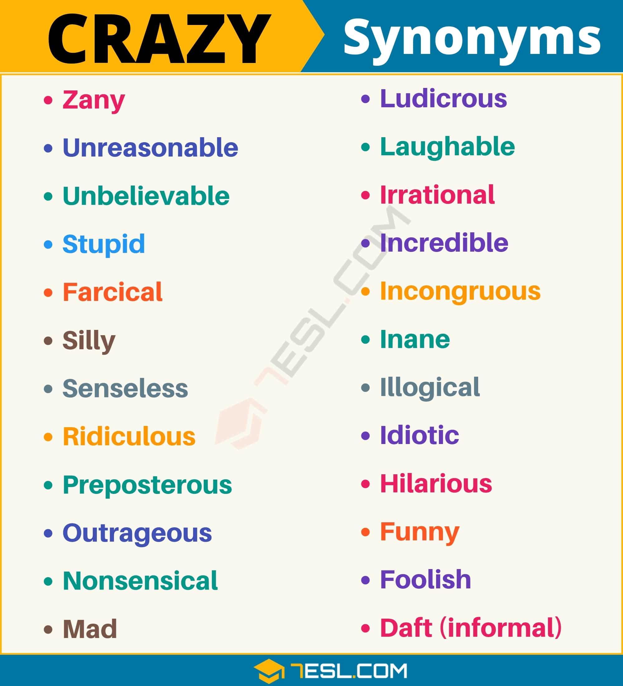 synonyms of wacky