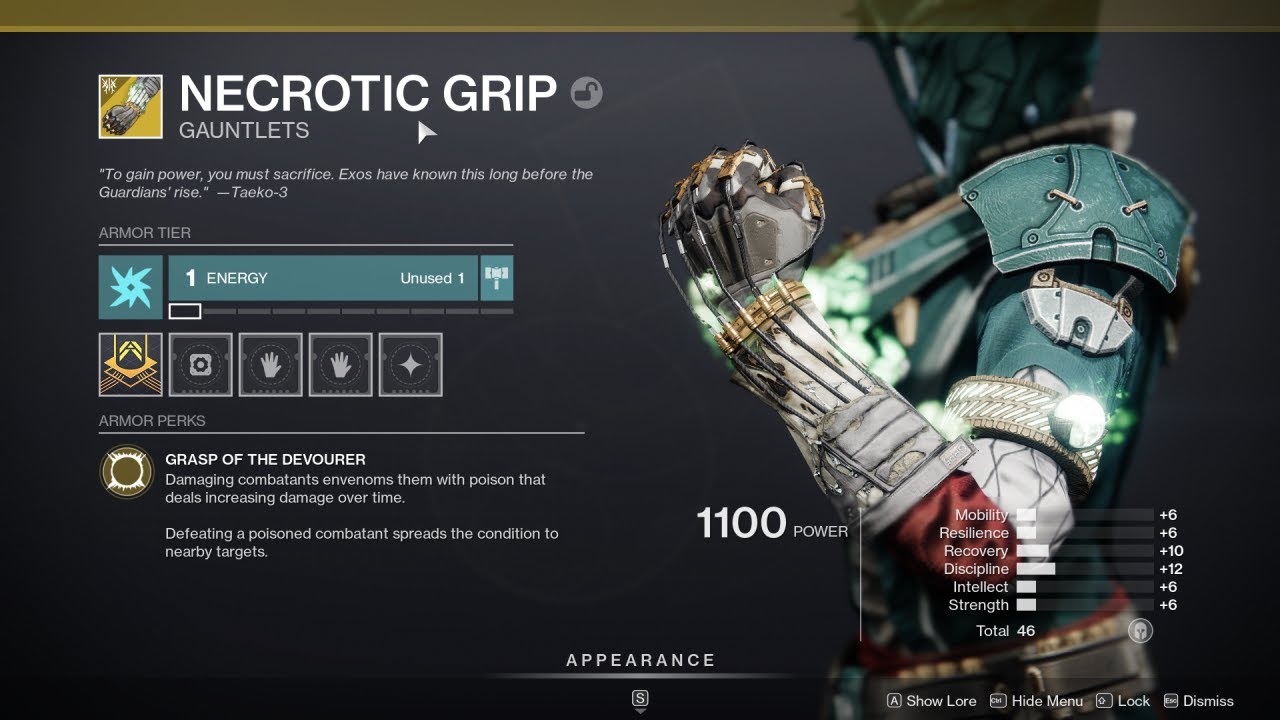 how to get necrotic grips