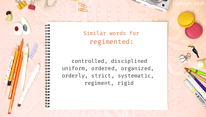 regimented synonym